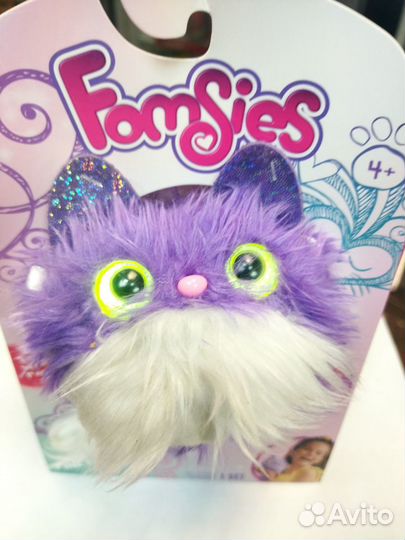Мягкая интерактивная игрушка котенок Fomsies
