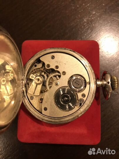 Часы карманные, серебряные