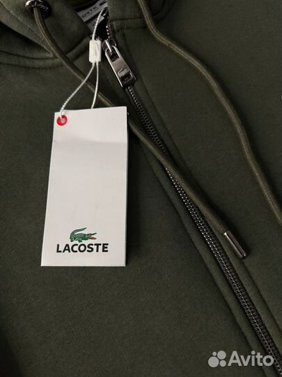 Зип худи Lacoste зеленое новое