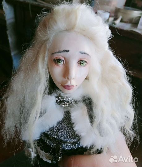 Авторская будуарная куколка Коломбина