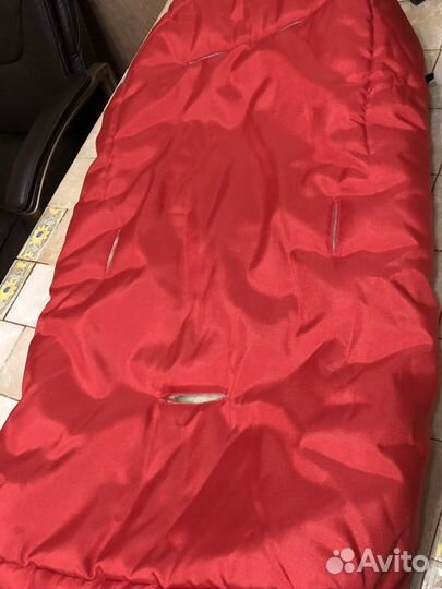 Конверт зимний на овчине детский в коляску, в санк