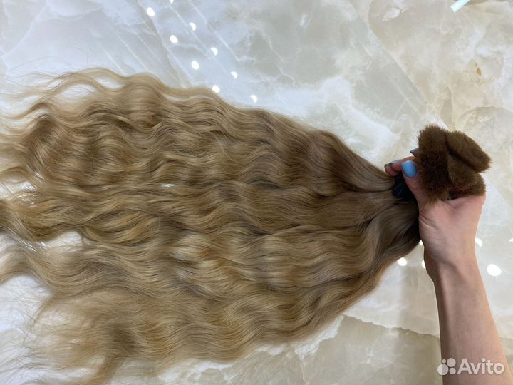 Волосы натуральные, 55см, надёжно