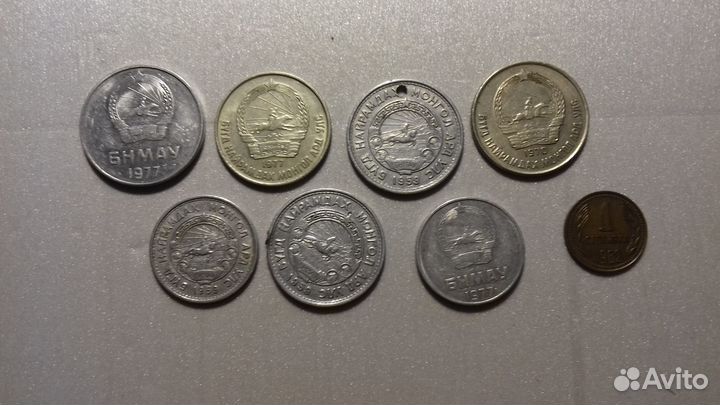 Монеты разные