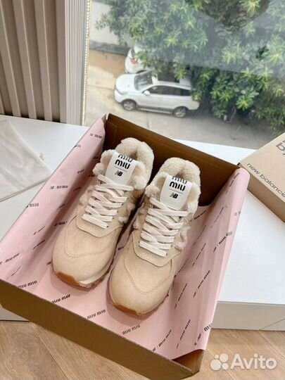 Кроссовки женские на меху Miu Miu x New Balance