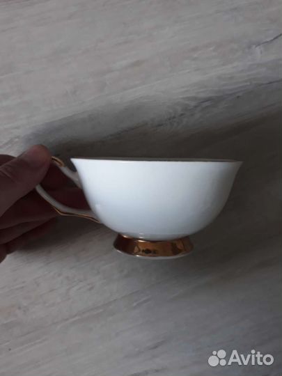 Чашки костяной фарфор СССР 6шт