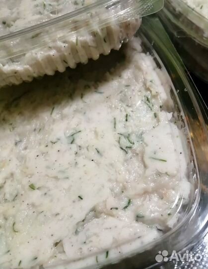 Чесночная намазочка на основе домашнего сальца