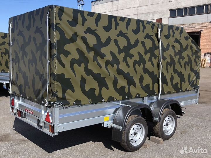 Прицеп 2-х осный 3,5х1,5 R13 на подрамнике