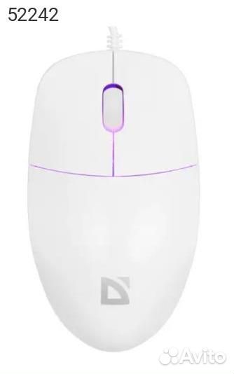 52242, Мышь defender azora MB-241 Проводная белый