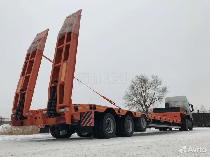 Трал низкорамный, перевозка техники