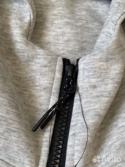 Зип худи Nike Tech Fleece серое