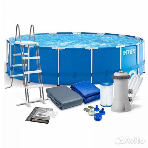 28242 Каркасный бассейн Metal Frame 457х122см