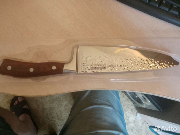 Шеф нож кованный