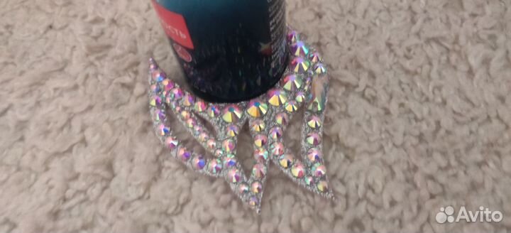 Украшение на голову, пучок, полупальцы со стразами