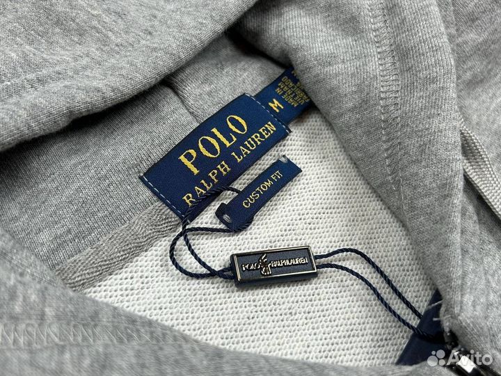 Зип Худи Polo Ralph Lauren Chief Keef серый