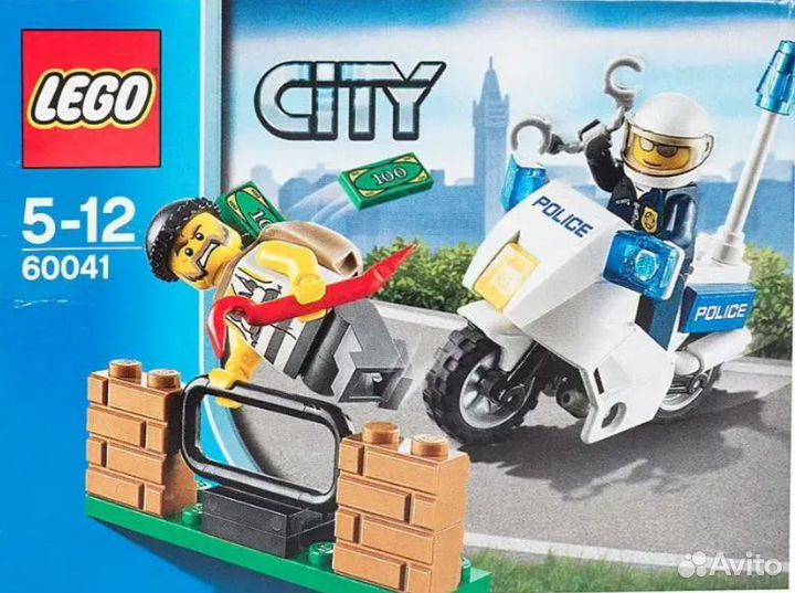 Lego city 60041. Погоня за воришкой