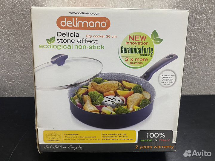 Сковорода 26 см новая Delimano Delica