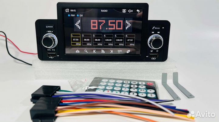 Магнитола сенсорная bluetooth USB громкая связь