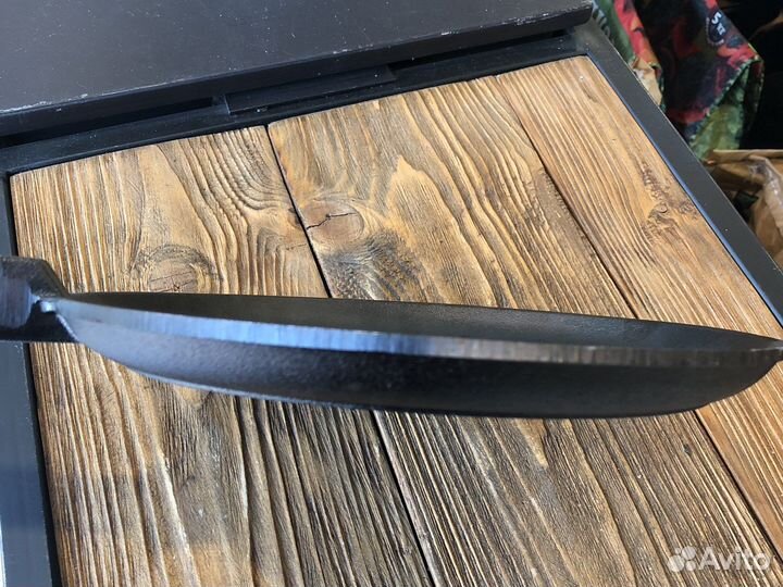 Чугунная блинная сковорода 24см съёмная ручка