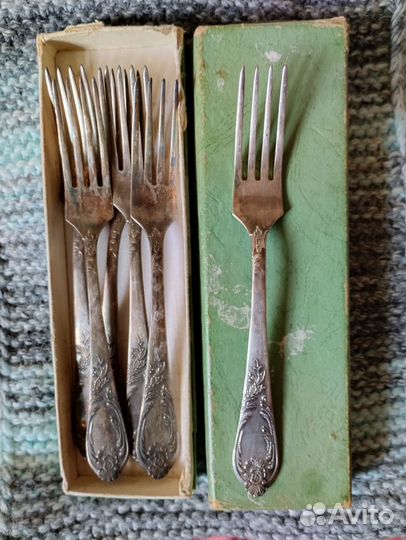 Вилки мельхиоровые Знак качества СССР