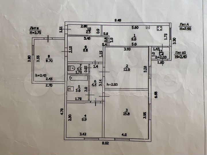 Дом 66,4 м² на участке 6 сот.