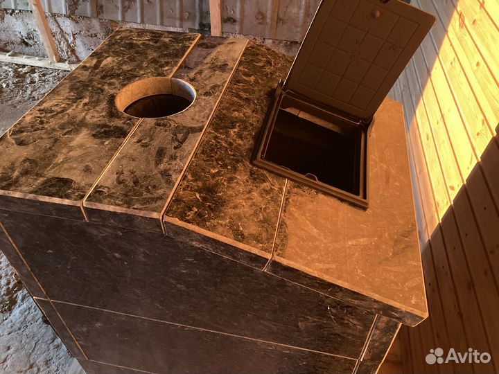 Печь для бани в облицовке