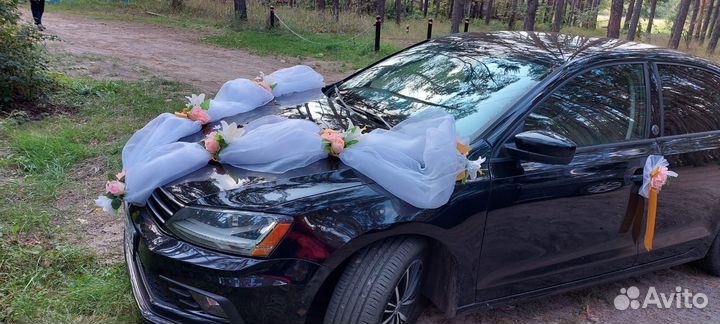 Украшение на машину свадебные