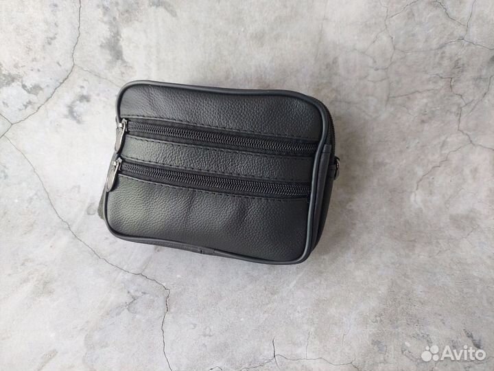 Барсетка кожаная мужская