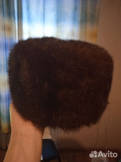 Норковая шапка мужская