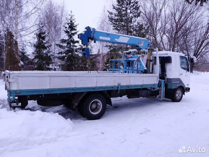 Аренда и услуги манипулятора, стрела 3 т, борт 3.5 т, 5 м