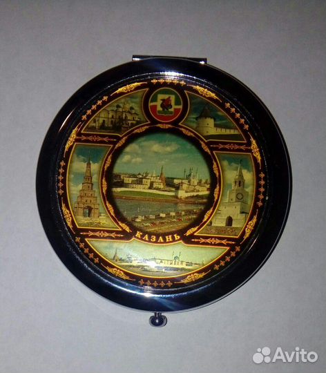 Зеркало карманное, кружки с мелками