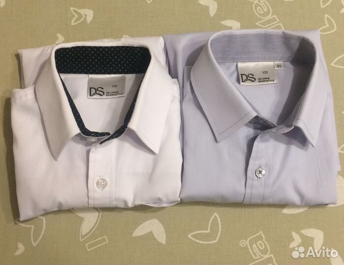 Рубашки классические (2 шт.), 122 р