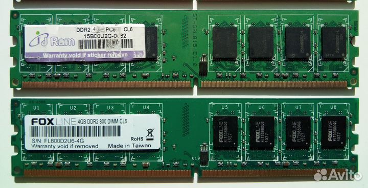 DDR2 2*4GB и 4*4GB 800MHz для Intel и AMD Пк