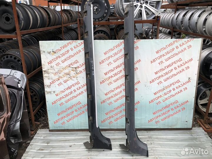 Накладки на пороги (наружные) Дастер 1