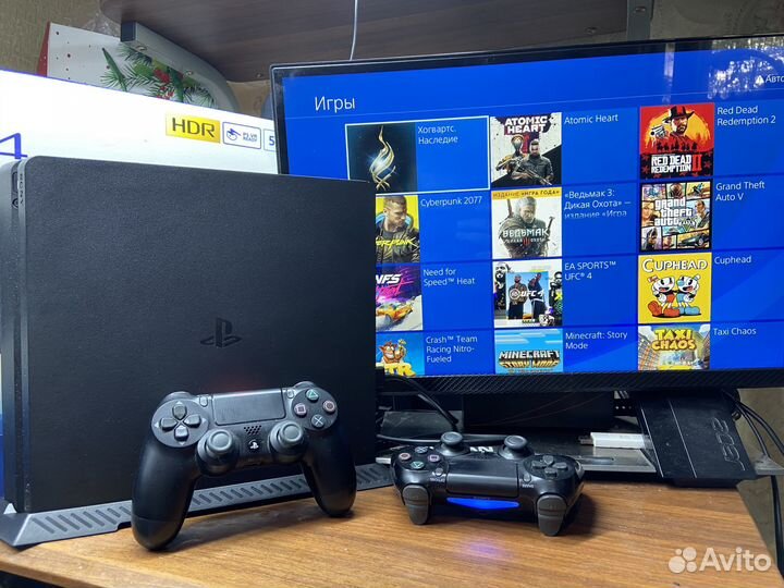Прошитая Sony PlayStation 4 Slim 9.00. + Много игр