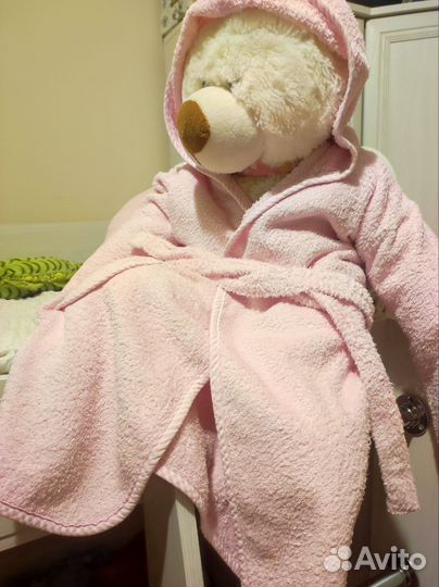 Халат махровый для девочки 110