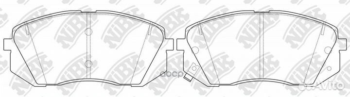 Колодки тормозные дисковые перед/зад PN0578