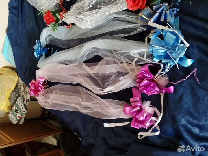 Свадебные ленты на три машины