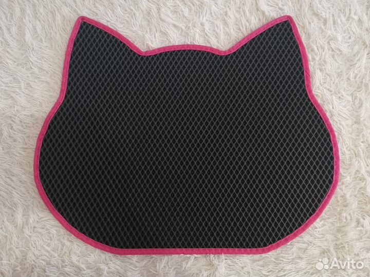 Коврик под миску для домашних животных кошка миска