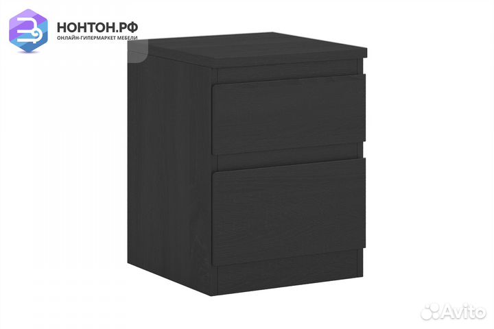 Тумба прикроватная Кастор 2 ящика венге