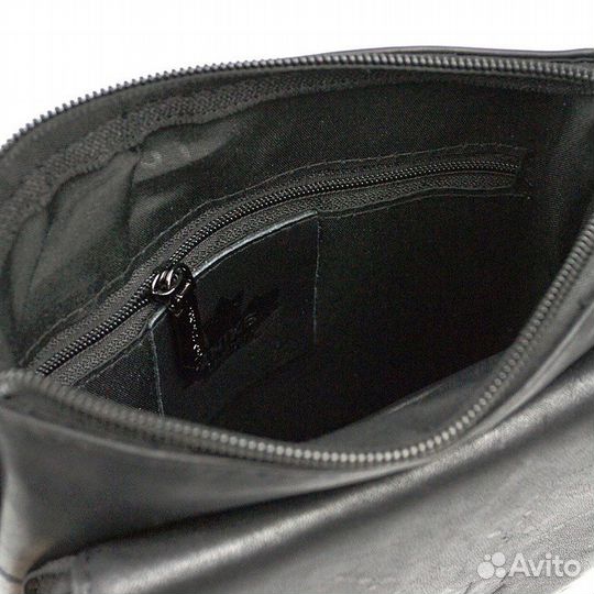 Сумка мужская кожаная Znixs 2256 black