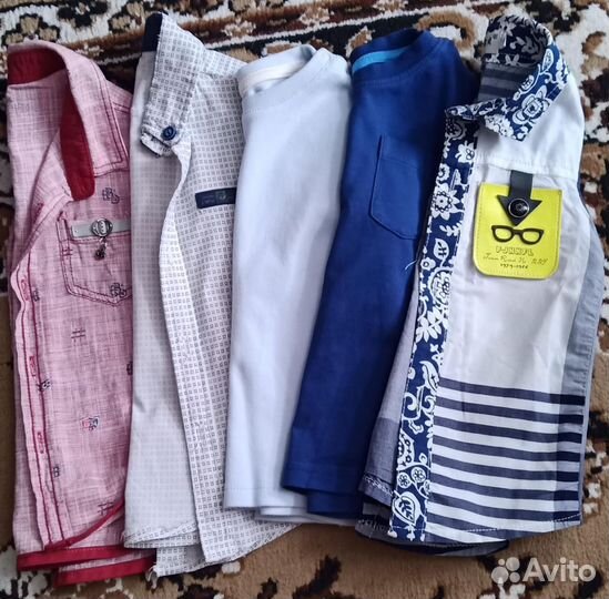 Рубашки и лонгсливы пакетом 86-92