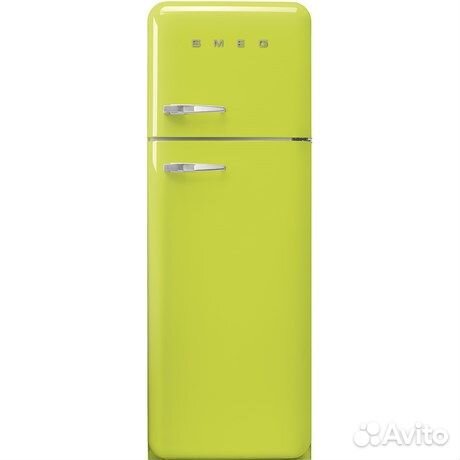 Отдельностоящий двухдверный холодильник smeg FAB30RLI5