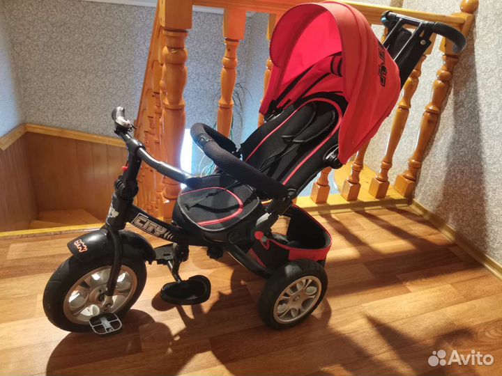 Трехколесный велосипед коляска
