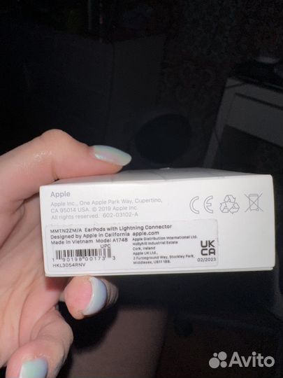 Наушники apple earpods lightning