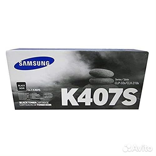 Лазерный картридж Samsung CLT-K407S Black