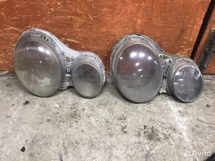 Стекла фар mercedes w210