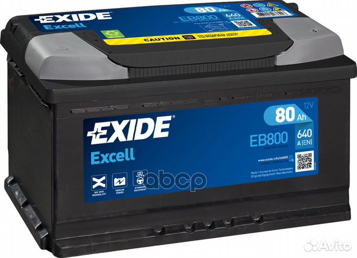 315x175x190mm Полярность ETN 0 /+ EB800 exide