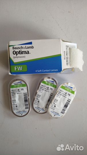 Линзы Bausch&Lomb Optima -0,75