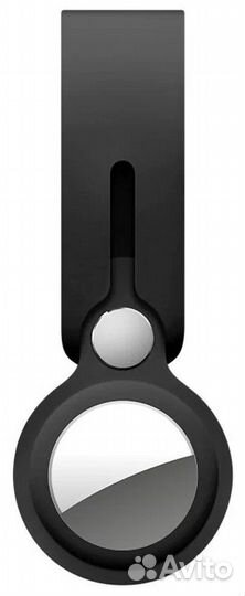 Брелок Deppa AirTag Loop с петлёй, черный (RU)