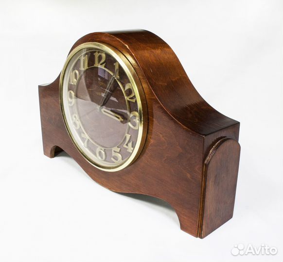 Часы настольные Весна, получасовой бой, корпус дер